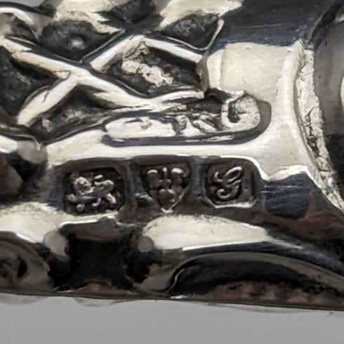 1907 British Antique Sterling Silver Handle Button Hook